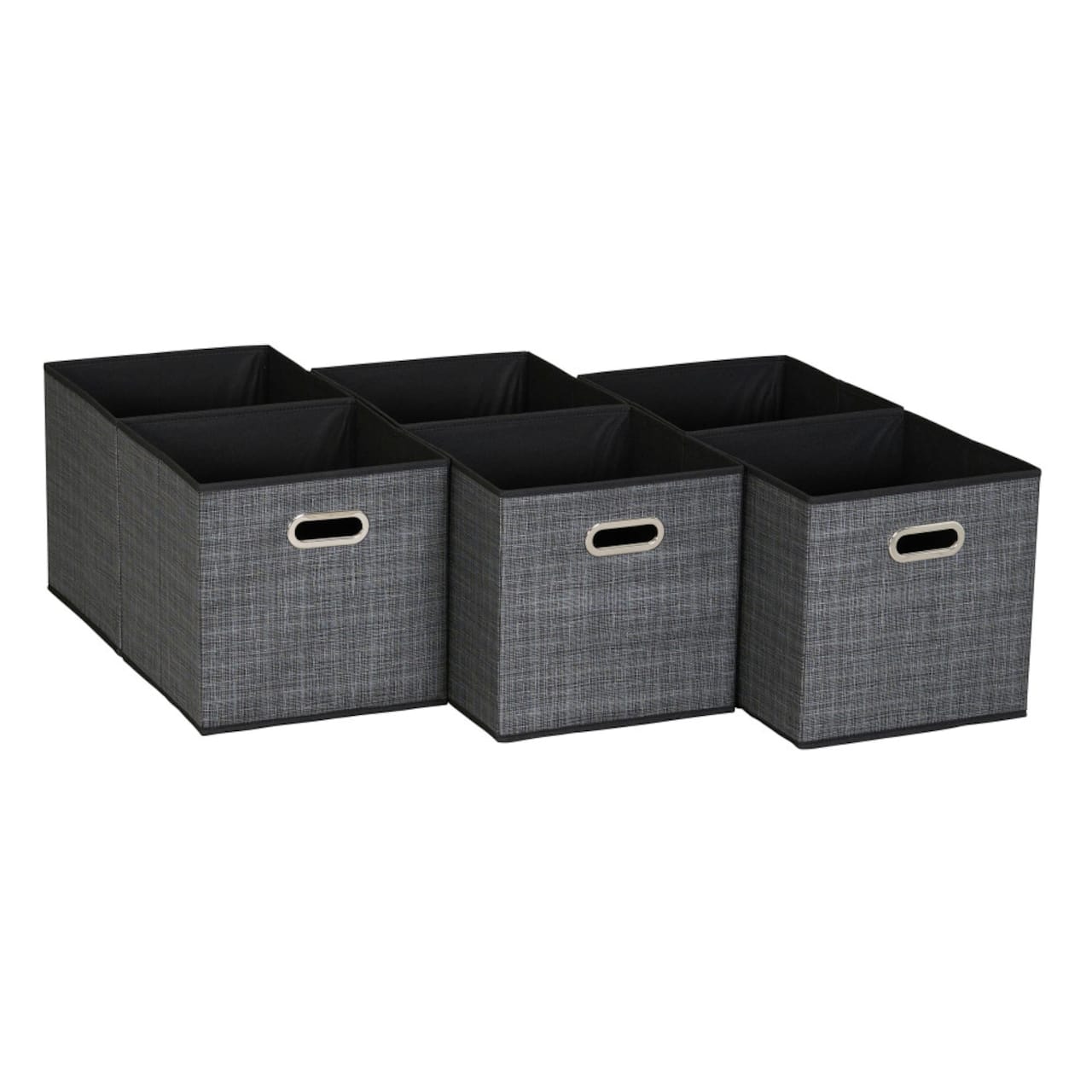 6 Pack Household Essentials 11" Fabric Storage Bins